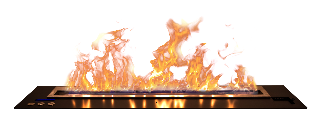 Высокий огонь в камине